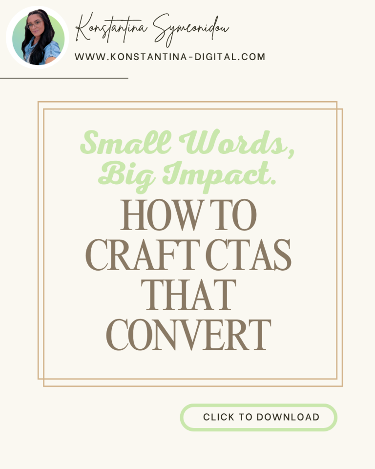 Konstantina Symeonidous blog article about How To Craft Ctas That Convert