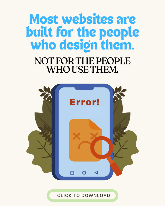 Konstantina Symeonidous blog article about 7 website mistakes that kill conversions